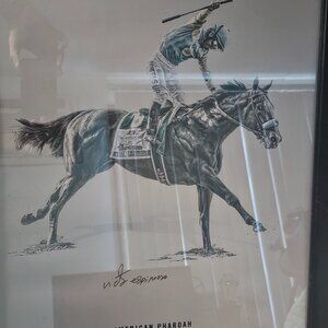Steiner Sports American Pharoah Art Print *SIGNED* by Victor Espinoza
